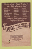 Matchbook Cover - National Ornamental Iron Bronze San Francisco CA 40 Strike