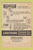 Matchbook Cover - Armstrong Heating A/C Jim Diamond Chicago IL 40 Strike