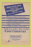 Matchbook Cover - Joshua Glasser Insurance Chicago IL 40 Strike