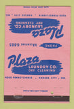 Matchbook Cover - Plaza Laundry Dry Cleaning Kansas City MO 40 Strike