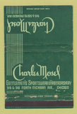 Matchbook Cover - Charles Mosel Men's Clothes Chicago IL WEAR 40 Strike