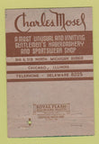 Matchbook Cover - Charles Mosel Men's Clothes Chicago IL WEAR 40 Strike