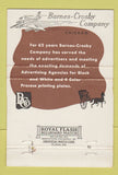 Matchbook Cover - Barnes Crosby Printing Plates Chicago IL 1959 40 Strike