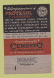 Matchbook Cover - Fox Bros Manufacturing Millwork St Louis MO 40 Strike