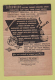 Matchbook Cover - Superweld Corp welding Hollywood CA 40 Strike