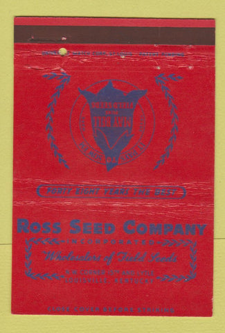 Matchbook Cover - Ross Seed Company May Bell Louisville KY 40 Strike