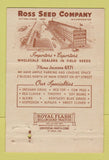 Matchbook Cover - Ross Seed Company May Bell Louisville KY 40 Strike