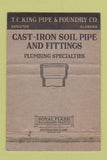 Matchbook Cover - TC King Pipe and Foundry Anniston AL 40 Strike