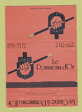 Matchbook Cover - Le Pommeau D'Or Montreal QC restaurant 40 Strike