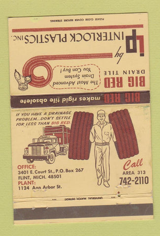 Matchbook Cover - Interlock Plastics Flint MI 40 Strike