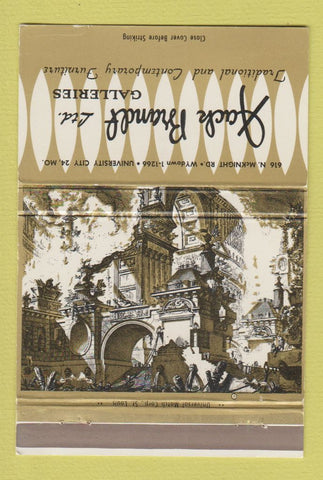 Matchbook Cover - Jack Brandt Galleries Furniture University City MO 40 Strike