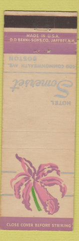 Matchbook Cover - Somerset Hotel Boston MA DD Bean