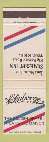 Matchbook Cover - Le Auberge Somerset Inn Troy MI
