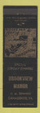 Matchbook Cover - Brookview Manor Canadensis PA