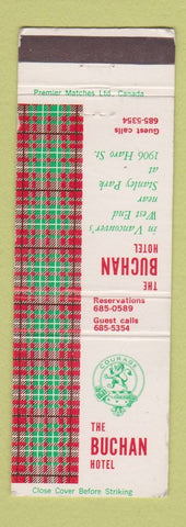 Matchbook Cover - Buchan Hotel Vancouver BC WEAR