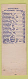 Matchbook Cover - Buckingham Tourist Court Buckingham Court House VA WHITE