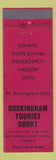 Matchbook Cover - Buckingham Tourist Court Buckingham Court House VA RED