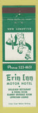 Matchbook Cover - Erin Inn Motor Hotel Killarney MB