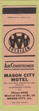 Matchbook Cover - Mason City Motel Mason City IL