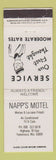 Matchbook Cover - Napp's Motel Fennimore WI