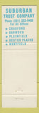 Matchbook Cover - Suburban Trust Company Cranford Garwood Scotch Plains NJ