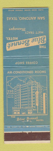 Matchbook Cover - Blue Bonnet Hotel San Antonio TX