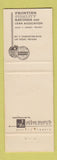 Matchbook Cover - Frontier Fidelity Savings Las Vegas NV
