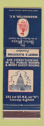 Matchbook Cover - Hotel Plaza Washington DC WEAR