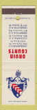 Matchbook Cover - Orvin Courts Charleston Columbia Greenville SC Charlotte NC