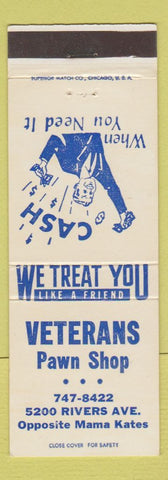 Matchbook Cover - Veterans Pawn Shop