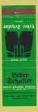 Matchbook Cover - Leder Schaller Pongau St Johann Austria