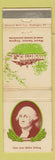 Matchbook Cover - Mount Vernon VA George Washington WEAR