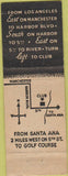 Matchbook Cover - Willowick Public Golf Santa Ana CA
