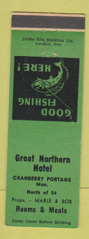 Matchbook Cover - Great Northern Hotel Cranberry Portage MB
