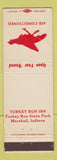Matchbook Cover - Turkey Run Inn Marshall IN CREASE