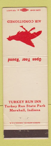 Matchbook Cover - Turkey Run Inn Marshall IN CREASE