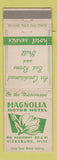 Matchbook Cover - Magnolia Motor Hotel Vicksburg MS WEAR