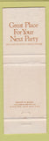 Matchbook Cover - John Peel Inn Westbury LI NY