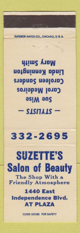 Matchbook Cover - Suzette's Beauty Salon