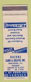 Matchbook Cover - Hoehne Sand and Gravel Ingleside IL WEAR