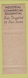 Matchbook Cover - John Mikos Electrical Contractor Roselle NJ WEAR