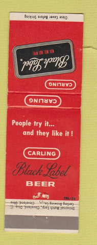 Matchbook Cover - Carling Black Label Beer