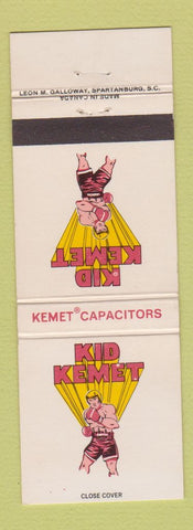 Matchbook Cover - Kid Kemet Capacitors Boxing
