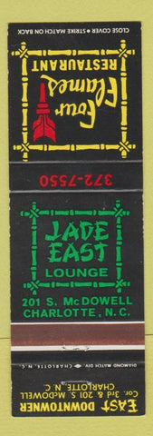 Matchbook Cover - Four Flames Restaurant Charlotte NC Chinese