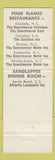 Matchbook Cover - Four Flames Restaurant Charlotte NC Chinese