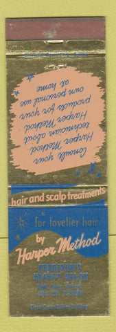 Matchbook Cover - Harper Method Hair Scalp Treatment Kerrison's Salon