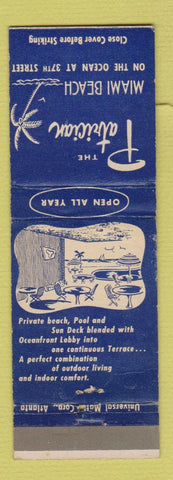 Matchbook Cover - Patrician Hotel Miami Beach FL