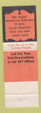 Matchbook Cover - Budget Car Rentals Jacksonville FL WEAR