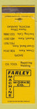 Matchbook Cover - Farley Machine Works Chase Great Bend Russell Wichita KS