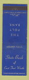 Matchbook Cover - State Bank of East Fort Worth TX WEAR